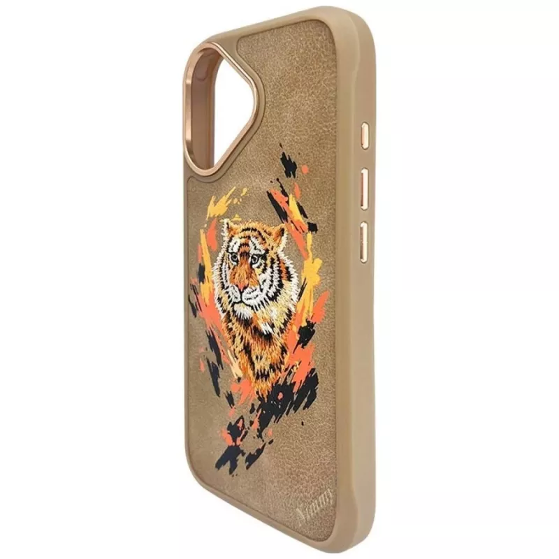 Nimmy Tygrys MagSafe -kotelo iPhone 16 vaaleanruskea
