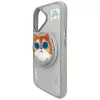 Nimmy Glasses Cool Cat MagSafe -kotelo iPhone 16, harmaa