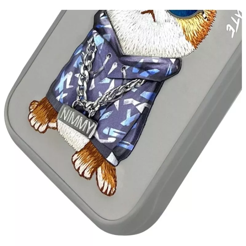 Nimmy Back Cover -kotelo Apple iPhone 15 Pro 6,1 inch harmaa Glasses Cool Cat