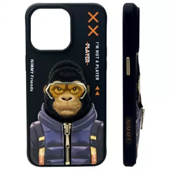 Nimmy Cool&Cute 2.0 Monkey -kuori Apple iPhone 15 Pro 6,1