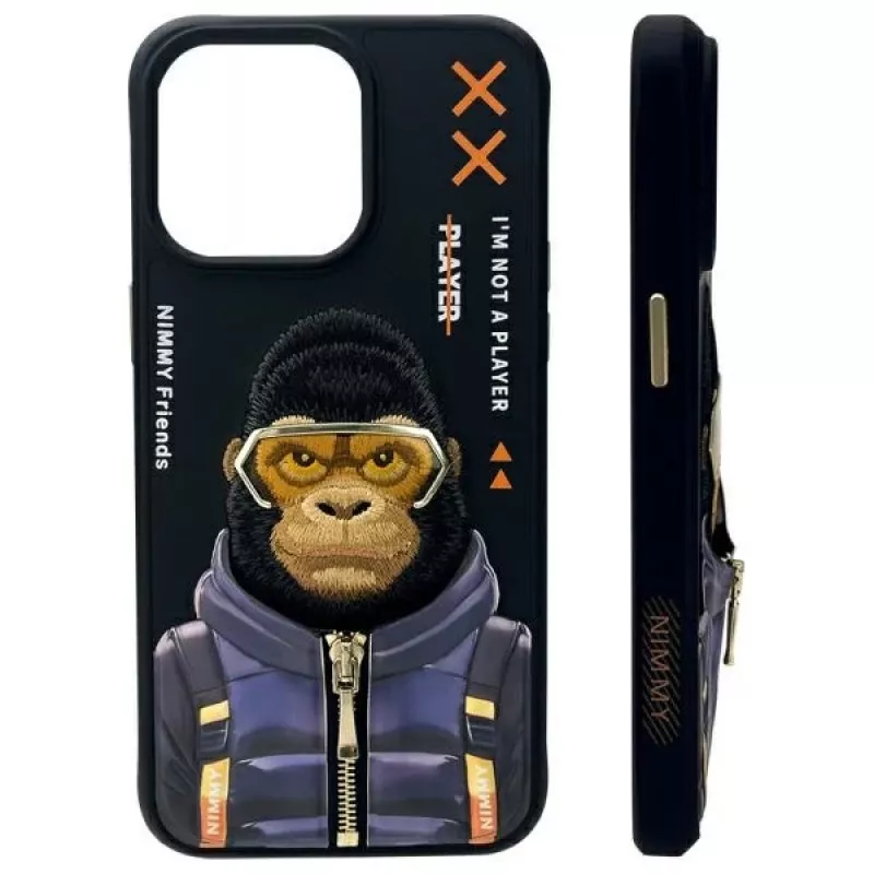 Nimmy Cool&Cute 2.0 Monkey -kuori Apple iPhone 15 Pro 6,1