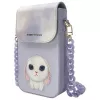 Nimmy Big Eyed Pet 2.0 Rabbit puhelinpussi, violetti
