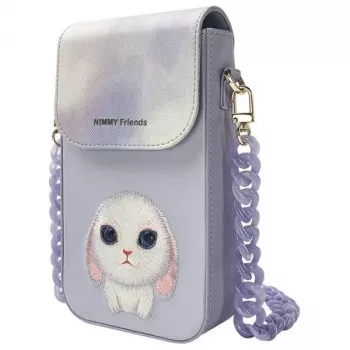Nimmy Big Eyed Pet 2.0 Rabbit puhelinpussi, violetti