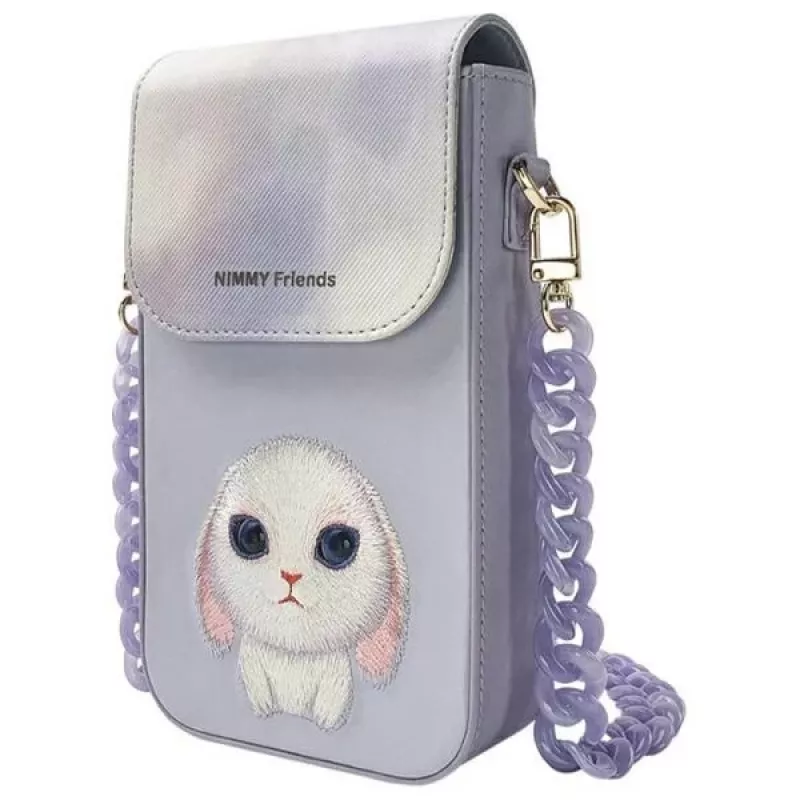 Nimmy Big Eyed Pet 2.0 Rabbit puhelinpussi, violetti