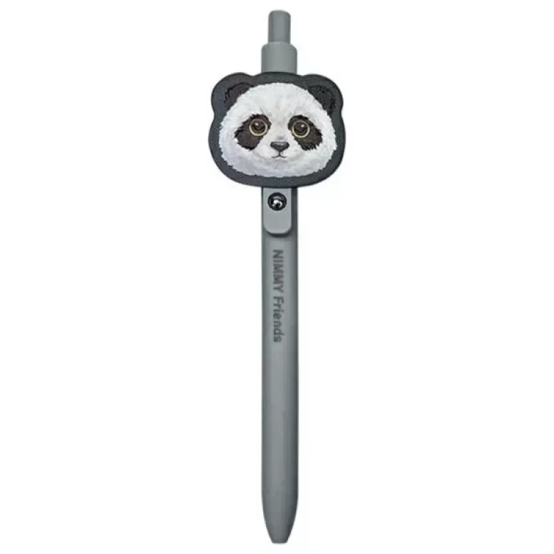 Nimmy 2-in-1 muistikirja- ja kynäsarja, musta, Big Eyed Pet 2.0 Panda