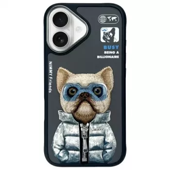 Nimmy Cool&Cute 2.0 Dog suojakuori Apple iPhone 16 6,1 inch musta