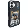Nimmy Cool&Cute 2.0 Dog suojakuori Apple iPhone 16 6,1 inch musta
