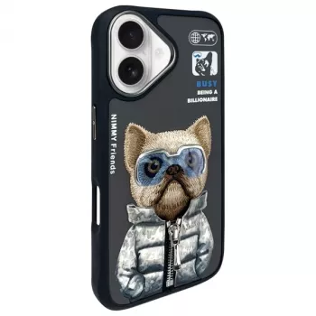 Nimmy Cool&Cute 2.0 Dog suojakuori Apple iPhone 16 6,1 inch musta