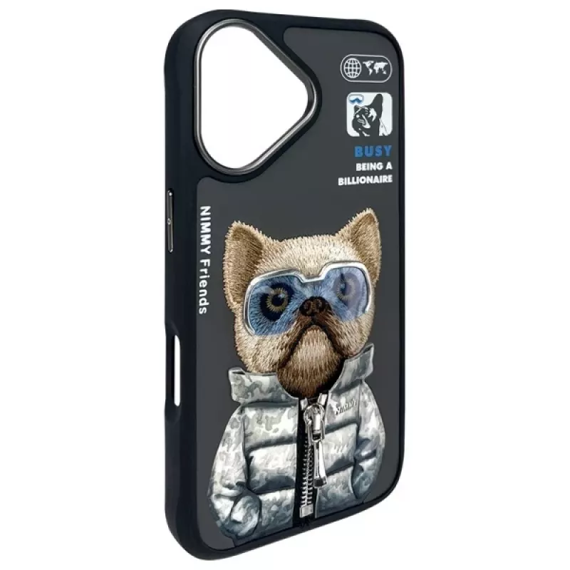 Nimmy Cool&Cute 2.0 Dog suojakuori Apple iPhone 16 6,1 inch musta