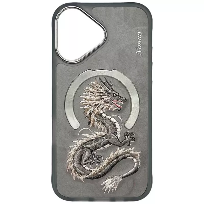 Nimmy Dragon MagSafe-kuori iPhone 16 - harmaa