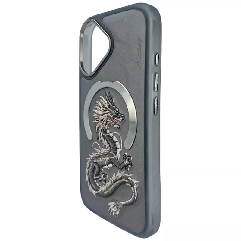 Nimmy Dragon MagSafe-kuori iPhone 16 - harmaa