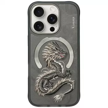 Nimmy Dragon MagSafe-kuori iPhone 16 Pro Max harmaa