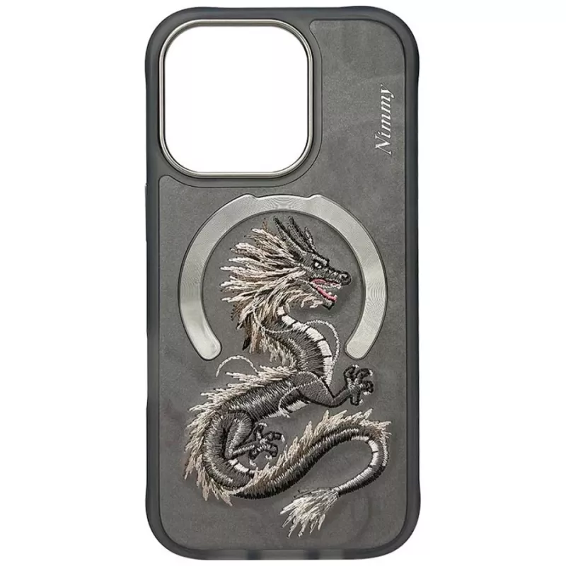 Nimmy Dragon MagSafe-kuori iPhone 16 Pro Max harmaa