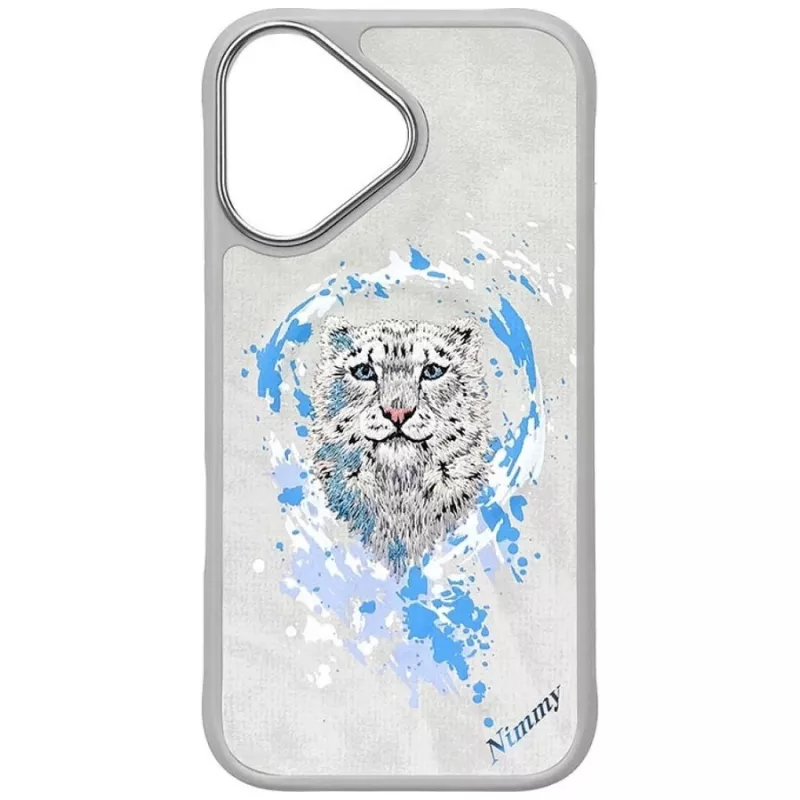 Nimmy Pantera MagSafe-kuori Apple iPhone 16 - vaaleanharmaa