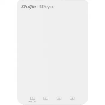 Ruijie Reyee RG-RAP1200(P) Dual-Band Wi-Fi 5 Access Point, 5x Gigabit Ethernet, PoE In/Out, AC1200, sisätila, seinä-/kattoasennus, Cloud Managed