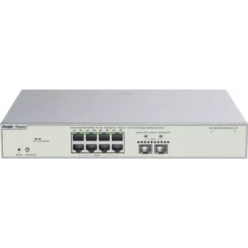 Reyee 10-porttinen Multi-Gigabit Layer 3 Managed -kytkin, 8x PoE++, 2x SFP+, 370W (RG-NBS5300-8MG2XS-UP)