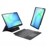 Dux Ducis DK Series -näppäimistökotelo Samsung Galaxy Tab S10 FE+ (Plus) -laitteelle taustavalolla - musta
