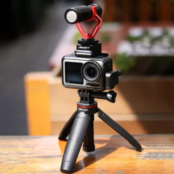 ULANZI MT-09 ministatiivi, monopod ja kahva GoPro, SJCAM, Xiaomi, DJI Osmo Action, musta