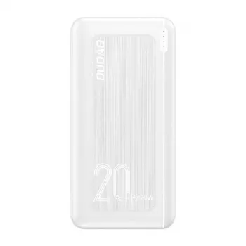 Dudao K12PQ+ varavirtalähde 20000 mAh 20W valkoinen