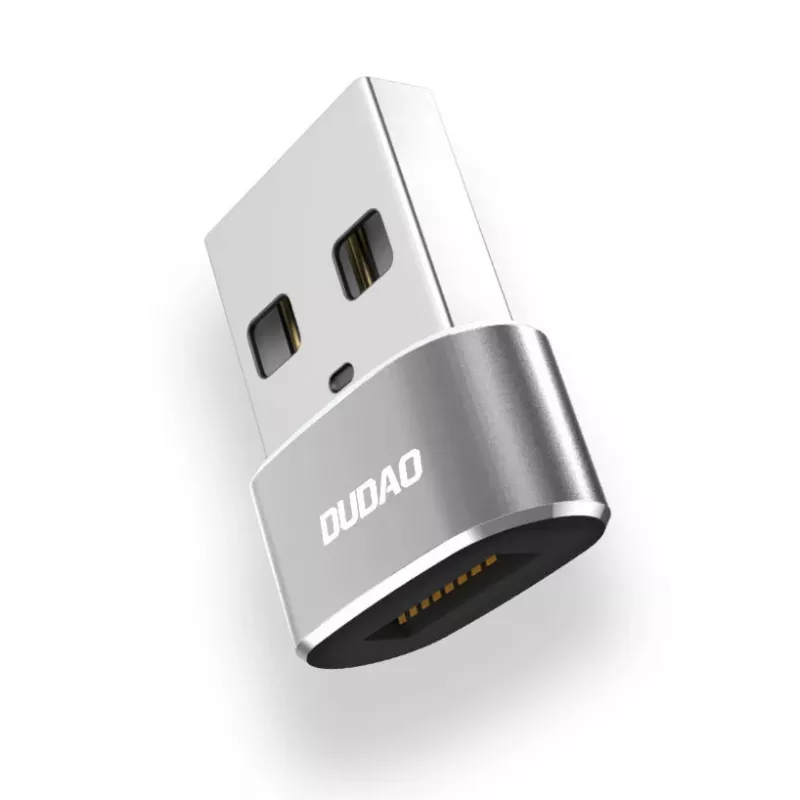 Dudao L16AC USB-A - USB-C-sovitin - Space Gray