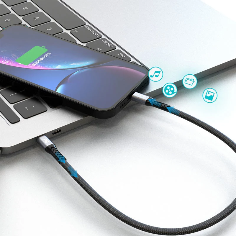 Dudao L10P USB-C - Lightning -kaapeli 20W 0,23 m valkoinen