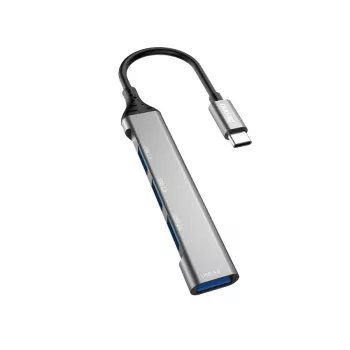 Dudao A16T USB-A-keskitin 4 porttia USB 2.0 musta
