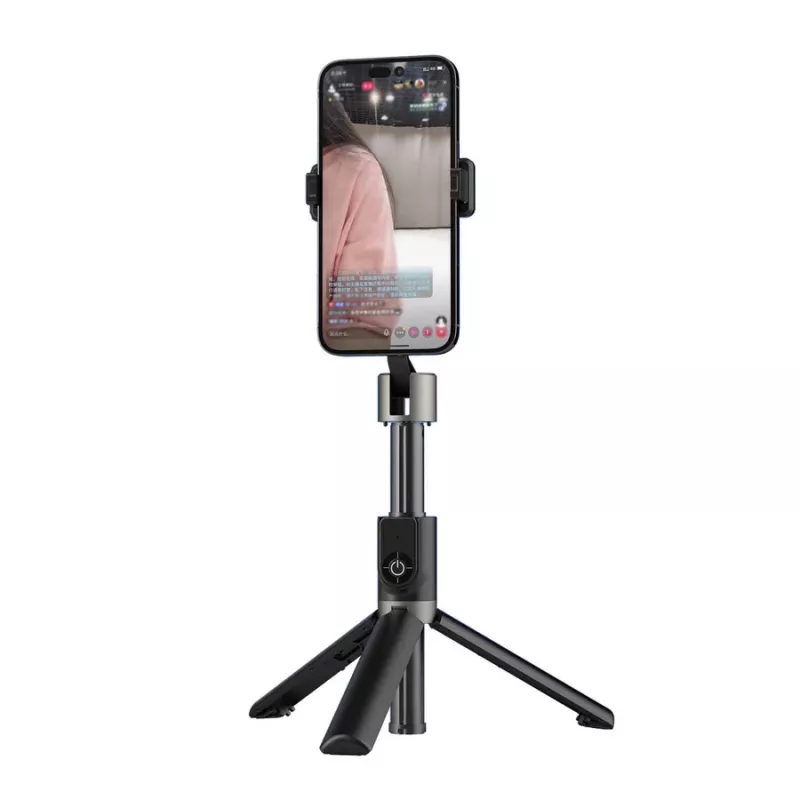 Dudao F18 Bluetooth-selfietikku jalustalla 110 cm musta