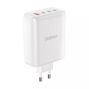 Dudao A140 140W GaN USB-C-laturi 3xUSB-C 1xUSB-A musta