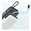 CUKTECH CUKP200NGLLG 55W 20000 mAh varavirtalähde integroidulla USB-C-kaapelilla - valkoinen