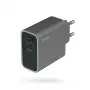 CUKTECH CUKAD653EUGR 65W GaN 3-porttinen USB-C & USB-A seinälaturi - harmaa