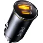 AOHi Superauto PD 65W GaN seinälaturi 1x USB-C 1x USB-A musta