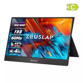 ZEUSLAP Z15ST kannettava näyttö 15,6 tuuman kosketusnäytöllä Full HD IPS