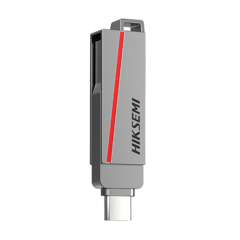 HIKSEMI USB-muisti 128 GB E307C U3 Dual USB 3.2 & USB Type-C harmaa