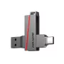 HIKSEMI USB-muisti 128 GB E307C U3 Dual USB 3.2 & USB Type-C harmaa
