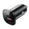 ACEFAST 38W autolaturi USB-C / USB-A, PPS, Power Delivery, Quick Charge 3.0, AFC, FCP musta (B1)