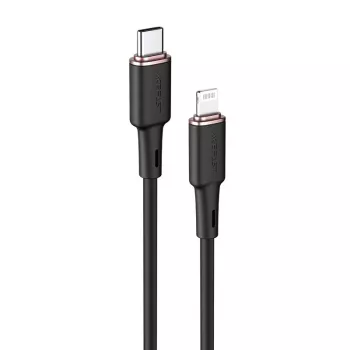 ACEFAST MFI USB-C - Lightning kaapeli 1,2m, 30W, 3A, musta (C2-01)