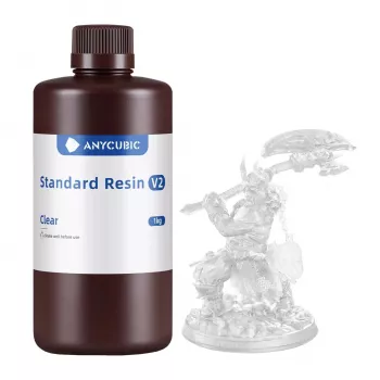Anycubic Standard V2 1 kg resiini läpinäkyvä