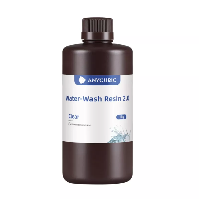 ANYCUBIC Water-Wash 2.0 1 kg resiini läpinäkyvä