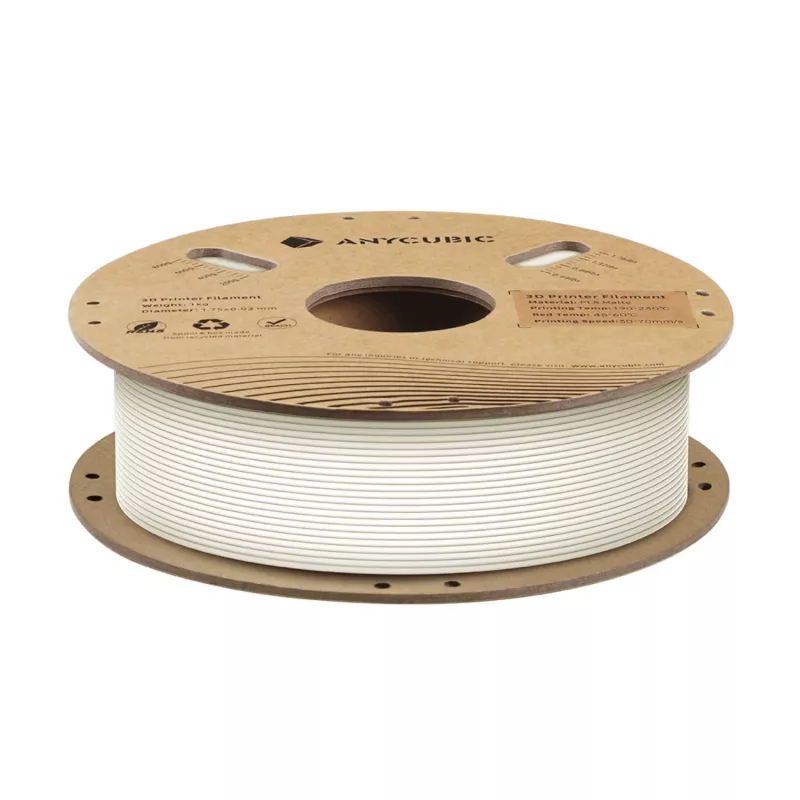 Anycubic Matte PLA filamentti 1,75 mm valkoinen 1 kg AHYGBW-101