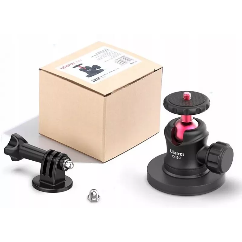 Ulanzi C029 Magnetic Suction Cup Mount 3D-kuulapäällä GoPro, DJI, Insta360, SJCAM, Xiaomi