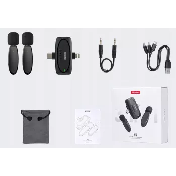 Ulanzi V6 langaton audiolähetyssarja - USB-C + Lightning