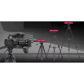 ULANZI MT-81 -statiivi nestepäällä filmikuvaukseen, 8 kg kuormitus, 155 cm korkeus