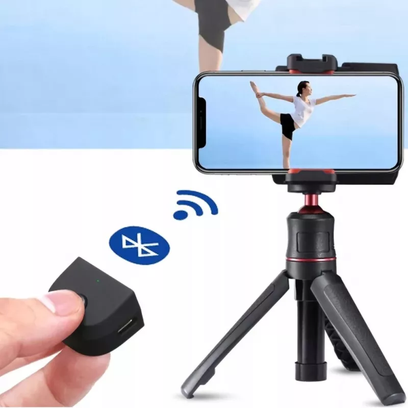 ULANZI CG02 älypuhelinkahva Bluetooth-kaukosäätimellä ja LED-valolla