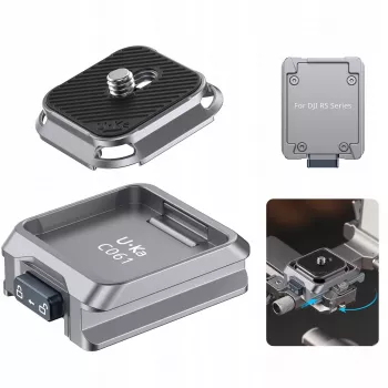 ULANZI C061 pikakiinnityslevyadapteri DJI RS 2/3/4 -sarjan gimbaleille - Arca-Swiss-yhteensopiva