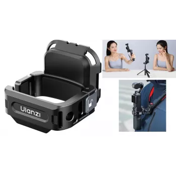 ULANZI PK13 pikakiinnitysteline DJI Osmo Pocket 3:lle, GoPro, 1/4 tuuman ruuvi, musta