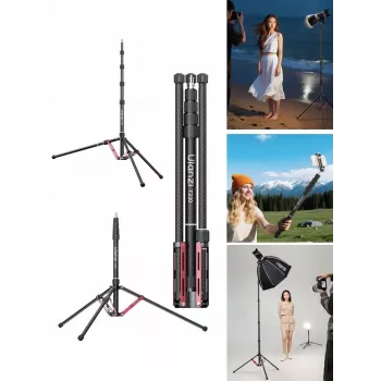 ULANZI T230 2-in-1 valostatiivi ja monopod 2,3 m 5 kg alumiiniseos musta
