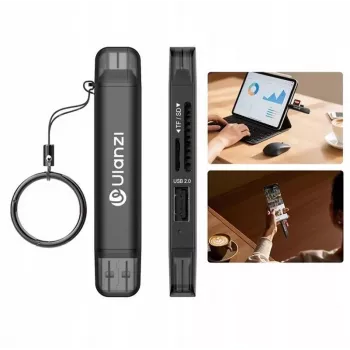 Ulanzi CR1 3-in-1 USB 3.0 / USB-C SD TF MicroSD -kortinlukija 150-200 MB/s