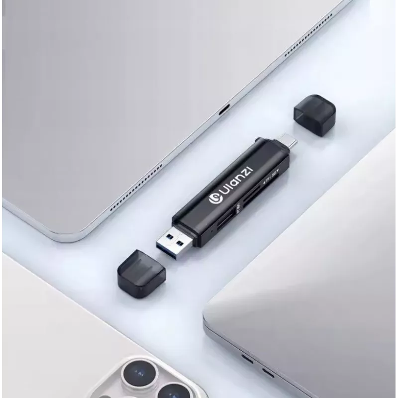 Ulanzi CR1 3-in-1 USB 3.0 / USB-C SD TF MicroSD -kortinlukija 150-200 MB/s