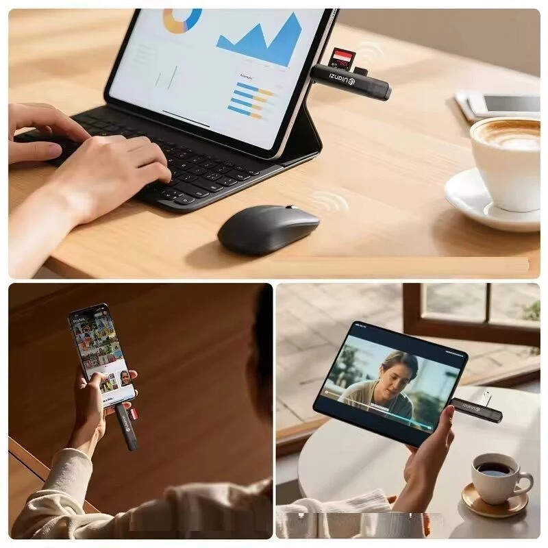 Ulanzi CR1 3-in-1 USB 3.0 / USB-C SD TF MicroSD -kortinlukija 150-200 MB/s