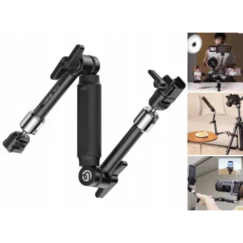 Ulanzi TA10 Magic Arm 3-osainen 43 cm 4,5 kg alumiiniseos musta
